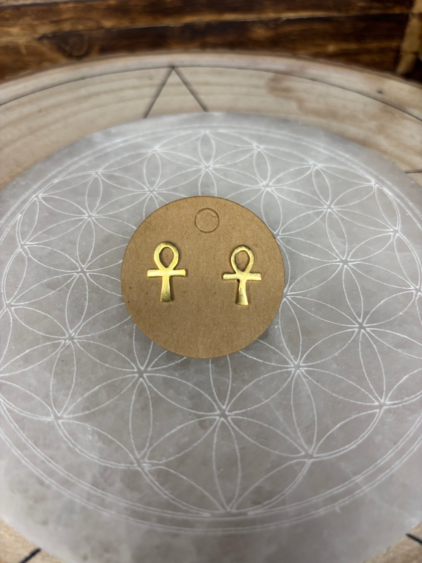 Boucle d'oreille Croix d'Ankh (Croix d'égypte)