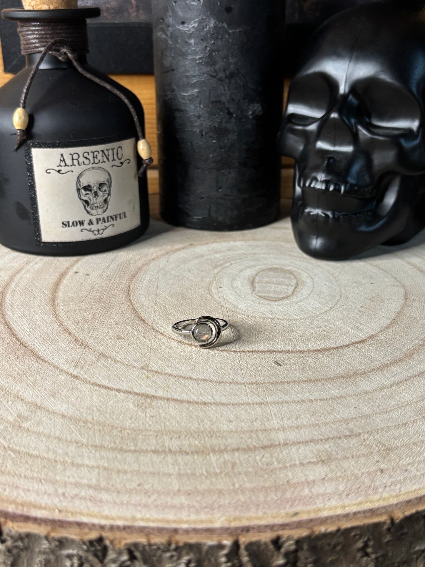 Bague Lune Labradorite