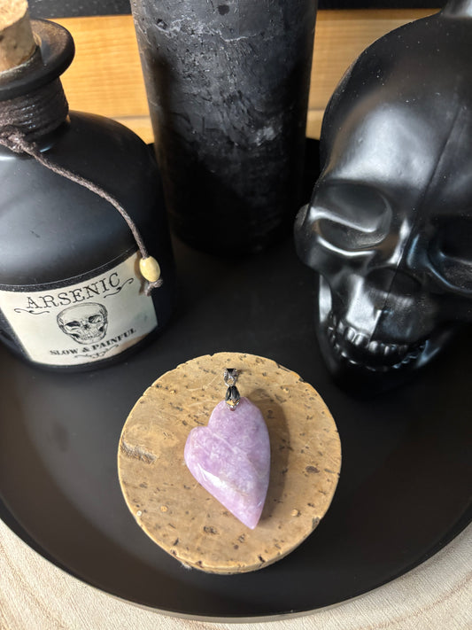 Pendentif Cœur Lépidolite