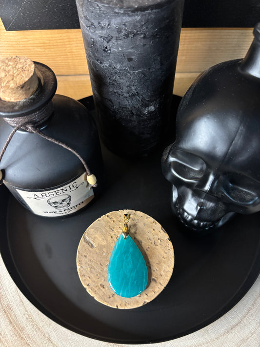 Pendentif goutte Amazonite