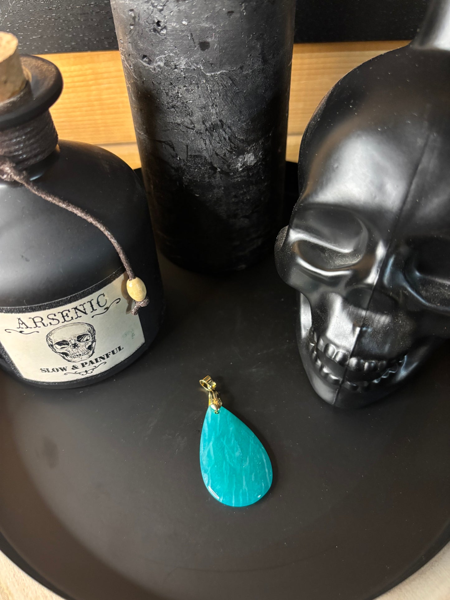 Pendentif goutte Amazonite