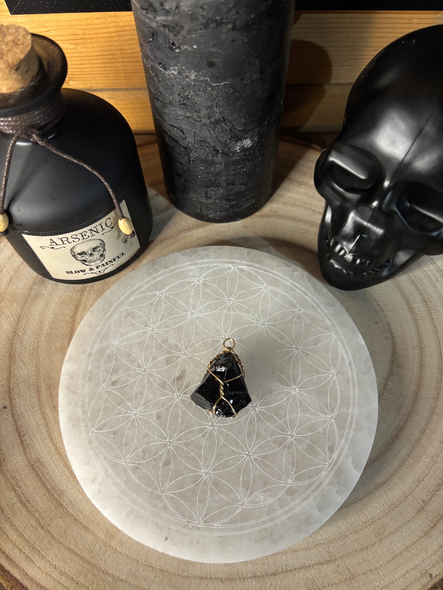 Pendentif brut onyx