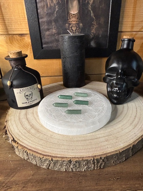 Pointe Polie Aventurine 30 mm