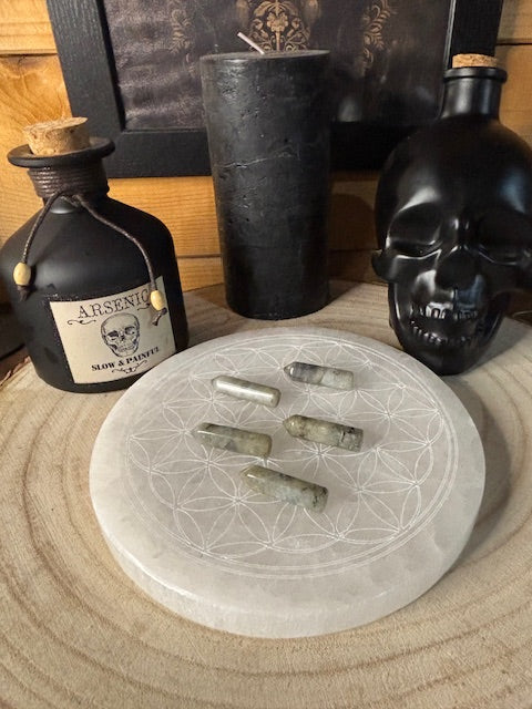 Pointe Polie Labradorite 30 mm